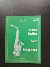 PARTITION -  GEORGES VILIO - Pièces faciles pour Saxophone mib volume 2
