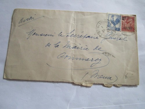 Lettre algerie pour commercy - pour,