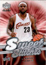 LEBRON JAMES 2007-08 UD SWEET SPOT JERSEY - WHITE