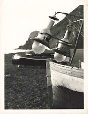 ANCIENNE PHOTOGRAPHIE TECHNIQUE DE PECHE TRADITIONELLE LAMPARO