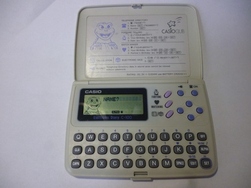 Casio electronic diary 100 - casio, c-100