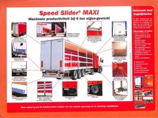 REMORQUES FRUEHAUF " SPEED SLIDER " DOCUMENT / NEDERLANDS