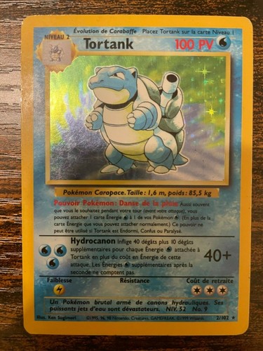 Cartes pokémon tortank 102 - cartes,
