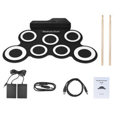 Batterie électronique pad percussions pas cher électrique USB pads multiple kit