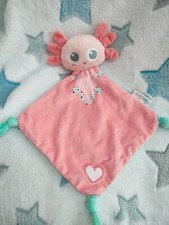 DOUDOU PLAT AXOLOTL ANATOLE ROSE VERT BLANC PIOU PIOU ET MERVEILLES TBE