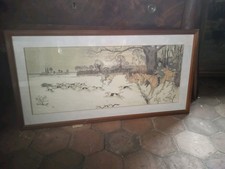 Gravure De Chasse Encadree