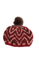 Bonnet en cachemire multicolore