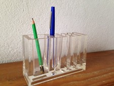 PORTE CRAYONS stylos Bureau  VINTAGE An 70's GUZZINI Fabio Manlio Ciocca