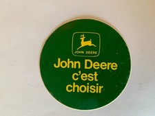 STICKER VINTAGE JOHN DEERE C'EST CHOISIR