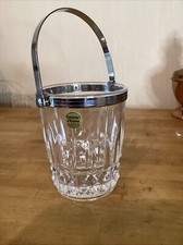 Seau À Glaçons Cristal D’Arques Hauteur 13,5 Diamètre 11,5 Étiquette Présente