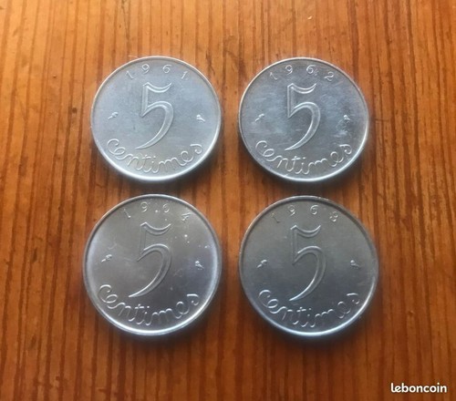 Série pièces 5 centimes - de,