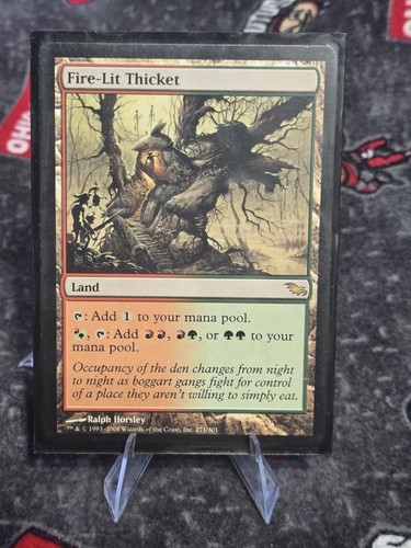 Fire lit thicket - 1x, fire-lit