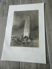 GRAVURE 1867 MENHIR DE