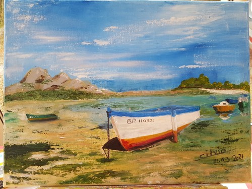 Tableau peinture huile au - huile,
