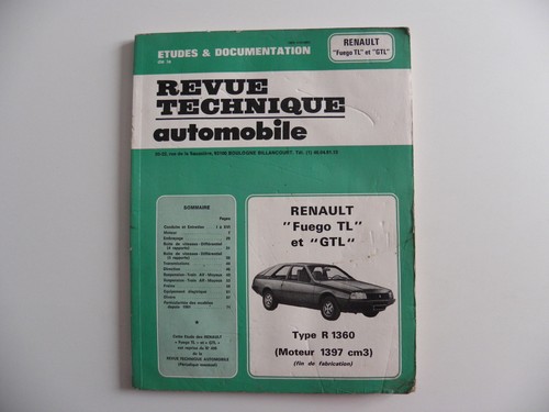 Revue technique automobile rta - technique,
