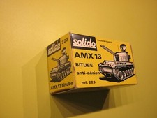 Solido 223 Militaire Armée 1/50 Char Tank AMX 13 BiTube + BOITE D'ORIGINE TBE