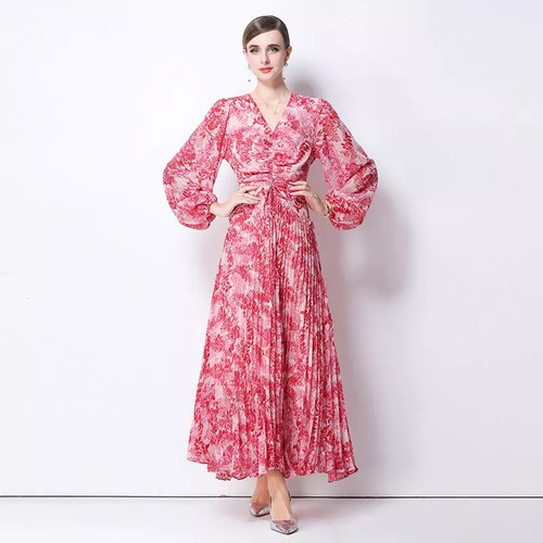 Robe femme rouge - rouge, longue