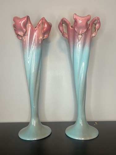 Paire grands vases art - de,