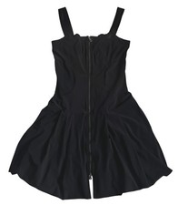 Robe noire coupe bustier & jupe boule structurée   Marithé et François Girbaud