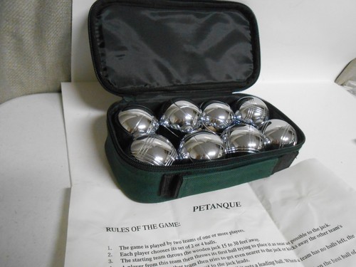 Petanque boules set chrome - boules, 8
