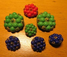 BOUTONS ART DECO anciens PÂTE