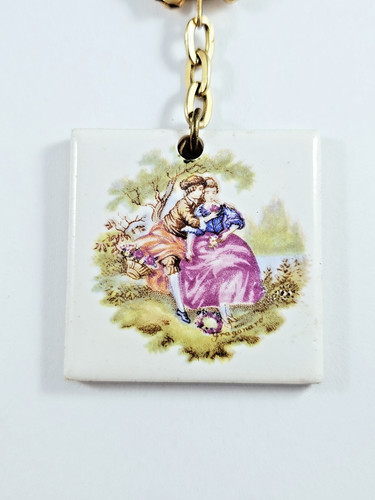 Porte cles porcelaine - porte-cles,