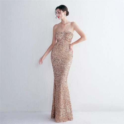 Robe élégante longue sirène - robe,