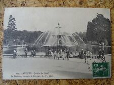 Carte Postale CP ancienne / ANGERS Jardin du Mail / Fontaine