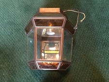 VINTAGE HEXAGON AMBER AND