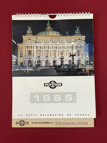 Calendrier ancien publicitaire - calendrier,