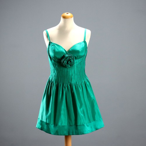 Robe soirée vintage vert - robe,