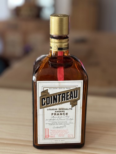 Bouteille cointreau vintage - bouteille,