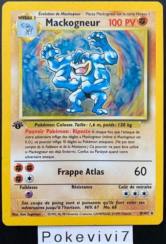 Carte pokemon mackogneur 102 - carte,