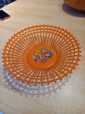  Corbeille à fruits ou pain Plastique vintage LELA 1960 Italie 1960