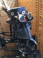 Chapeau Bowler Steampunk Avec Goggles Dieselpunk Gothique Rétro Cosplay.