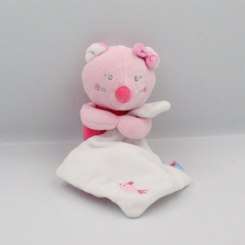 Doudou souris rose - , mouchoir