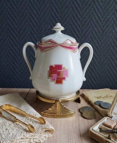 Sucrier porcelaine limoges - sucrier,