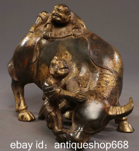 Vieille statue chinoise - 6.4",