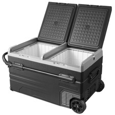 VEVOR Réfrigérateur Portable À Compression Mini Frigo 115 L Double Zone Voiture