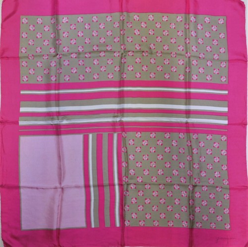 Foulard 100 soie vintage - foulard,