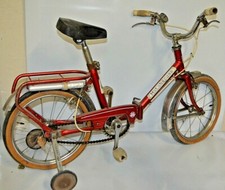 ANCIEN VELO PLIANT ENFANT MOTOBECANE AVEC ROULETTE TOUT D ORIGINE