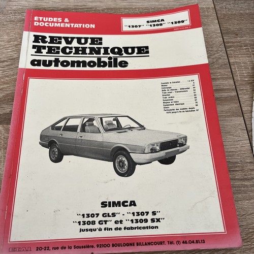 Revue technique simca - simca,
