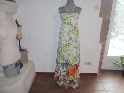 Robe longue mng mango - robe, taille