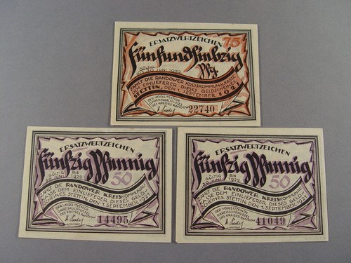 363 notgeld lot 3 bons - 363, :