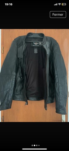 Blouson cuir moto harley - blouson,