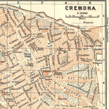 Cremona  (Crémona)  - Italie Ville Géographie - Carte ancienne 1906