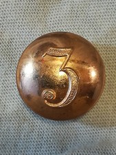 Empire allemand. Bouton cuivre. N° 3 . Diam : 20 mm . Original.
