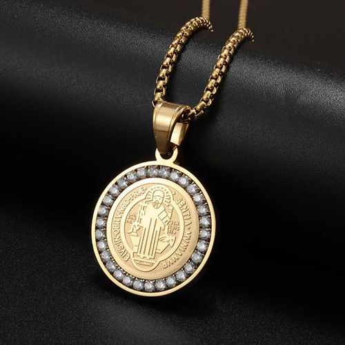 Collier double face unisexe - face,