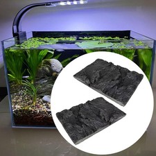 Lot de 2 panneaux de fond en PU 3D pour aquarium reptiles, grenouilles