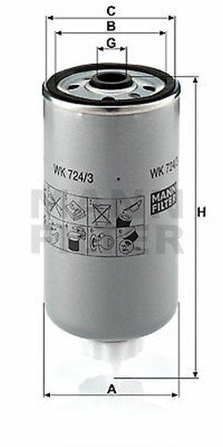 Mann filter 724 - wk, carburant